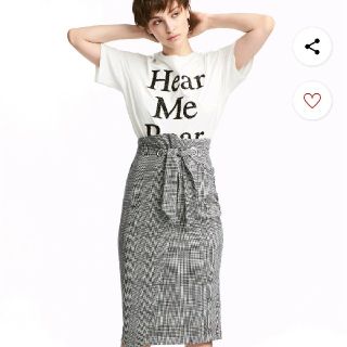 エイチアンドエム(H&M)のH＆Mグレンチェックタイトスカート(ひざ丈スカート)