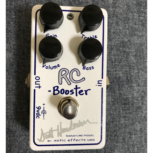 xotic RC Booster スコットヘンダーソン シグネイチャーモデル xotic RC Booster スコットヘンダーソン シグネイチャーモデル