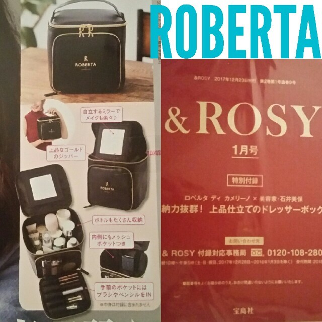 ROBERTA DI CAMERINO(ロベルタディカメリーノ)のROBERTA　ドレッサーボックス　ロベルタディカメリーノ　＆ROSY付録未開封 レディースのバッグ(その他)の商品写真