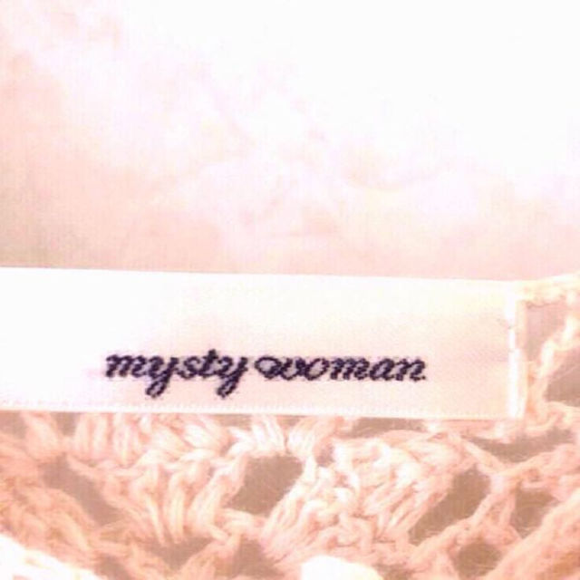 mysty woman(ミスティウーマン)のポンチョ風 ニットカーディガン レディースのトップス(カーディガン)の商品写真