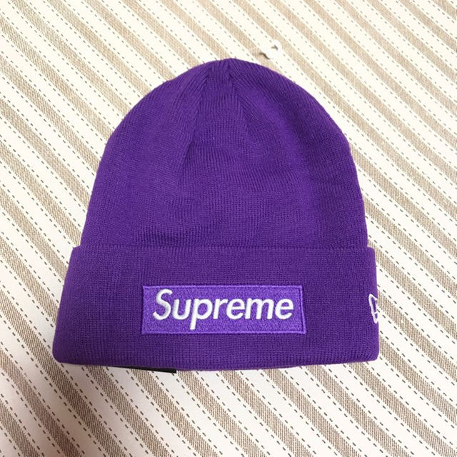 Supreme(シュプリーム)のニット帽 ビーニー パープル レディースの帽子(その他)の商品写真