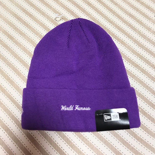 Supreme - ニット帽 ビーニー パープルの通販 by ゆーなショップ Supreme - ニット帽 ビーニー パープルの通販 by ゆーなショップ