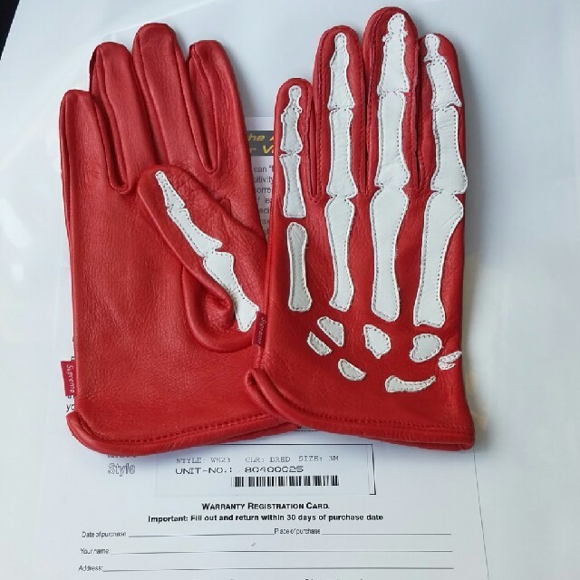 Supreme(シュプリーム)のSupreme®/ Vanson ® Leather X-Ray Gloves メンズのファッション小物(手袋)の商品写真