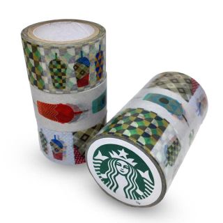 スターバックスコーヒー(Starbucks Coffee)のクリスマス値下げ【新品】台湾スタバ限定 マスキングテープ フラペチーノ(テープ/マスキングテープ)