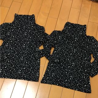 ジーユー(GU)の子供服 まとめ売り 女の子 秋冬 双子 ハイネック トップス ヒートテック(下着)