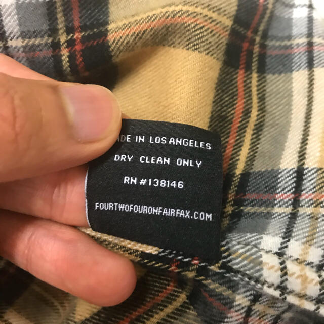 FEAR OF GOD(フィアオブゴッド)の424 fairfax 長袖チェックシャツ サイズm メンズのトップス(シャツ)の商品写真