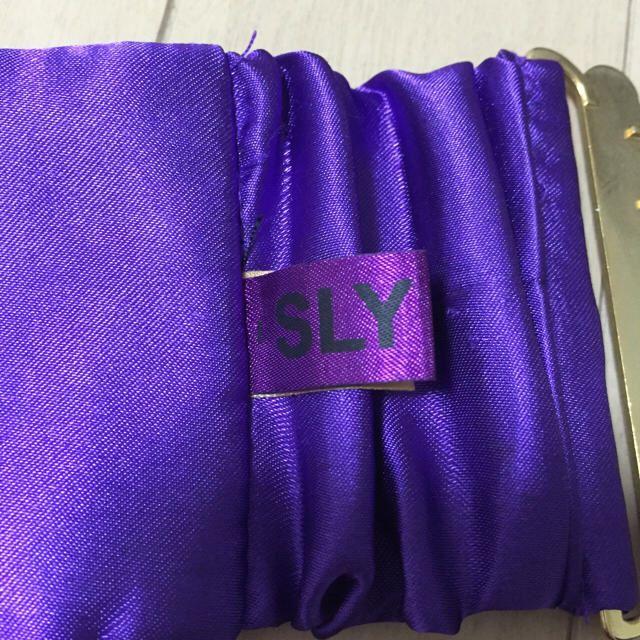 SLY(スライ)のSLY●サテンパープルウエストベルト レディースのファッション小物(ベルト)の商品写真