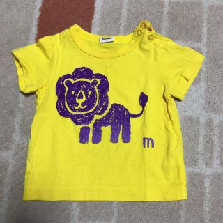 ムージョンジョン(mou jon jon)のmoujonjonの黄色の半袖Tシャツ(Ｔシャツ)