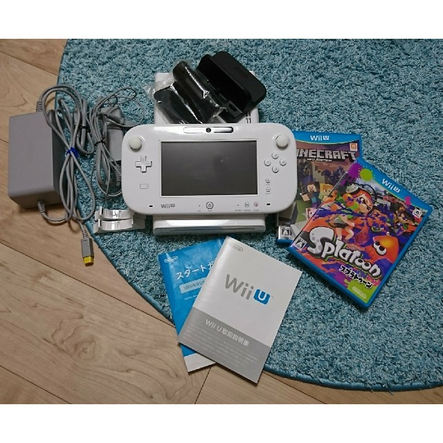 Wii U(ウィーユー)のWii U本体32GB＆スプラトゥーンセット エンタメ/ホビーのゲームソフト/ゲーム機本体(家庭用ゲーム機本体)の商品写真