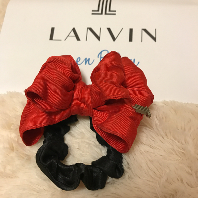 LANVIN en Bleu(ランバンオンブルー)の♡ランバンオンブルー♡リボンシュシュ レディースのヘアアクセサリー(ヘアゴム/シュシュ)の商品写真