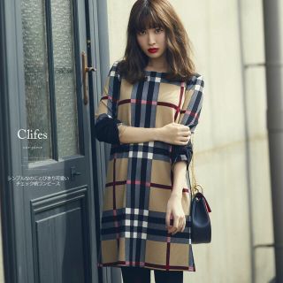 トッコ(tocco)のtocco closet チェック柄ワンピース(ミニワンピース)