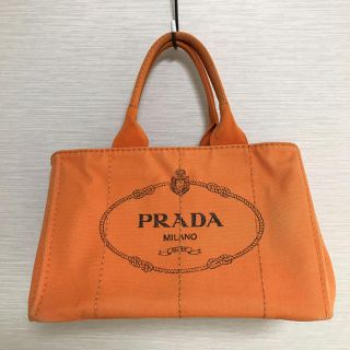 プラダ(PRADA)のプラダ  カナパ オレンジ  美品(トートバッグ)