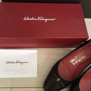 サルヴァトーレフェラガモ(Salvatore Ferragamo)のフェラガモ ブラウン パンプス(ハイヒール/パンプス)