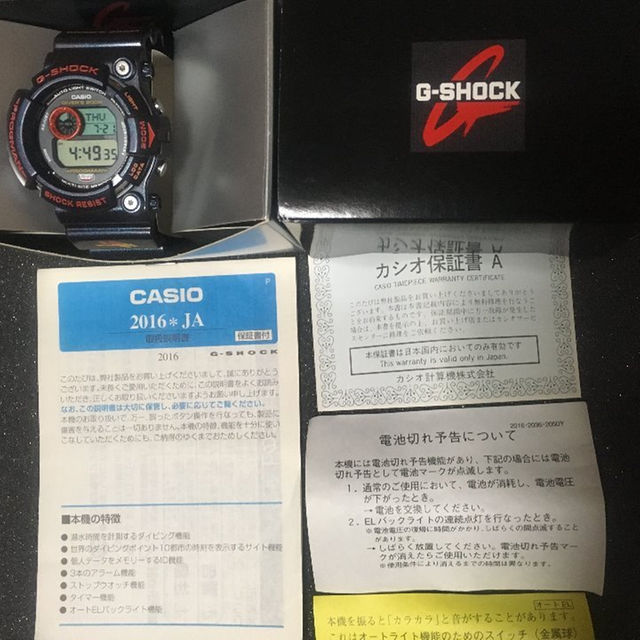 G-SHOCK GW-201-6JF ■毒蛙 ■新品展示未使用品。希少品！！