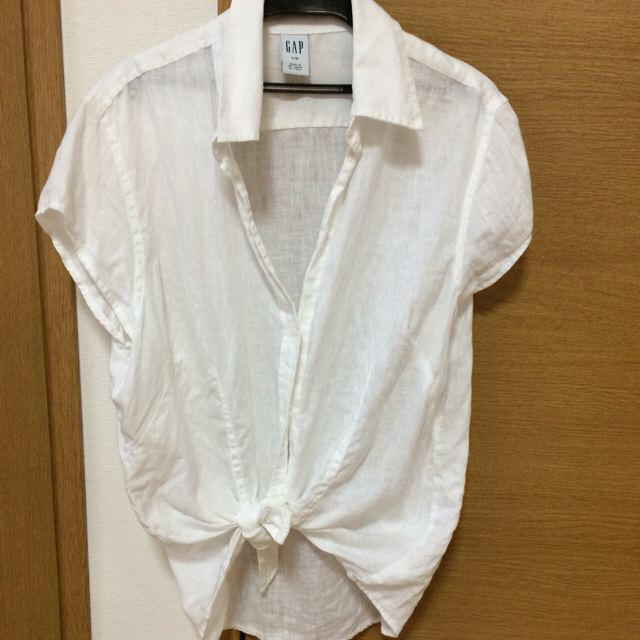 GAP(ギャップ)のギャップ♡Lサイズ  リネンシャツ レディースのトップス(シャツ/ブラウス(半袖/袖なし))の商品写真