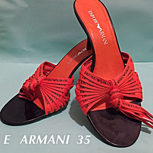 Emporio Armani(エンポリオアルマーニ)のEMPORIO  ARMANI7cmミュール(#35) レディースの靴/シューズ(その他)の商品写真