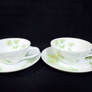 ノリタケ(Noritake)の未使用！則武＊ノリタケウィナスフォートカップ＆ソーサー2客(グラス/カップ)