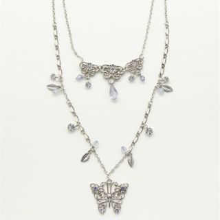 アクシーズファム(axes femme)の☆ 新品タグ付 axes femmeアクシーズ  蝶々×ストーンネックレス☆(ネックレス)