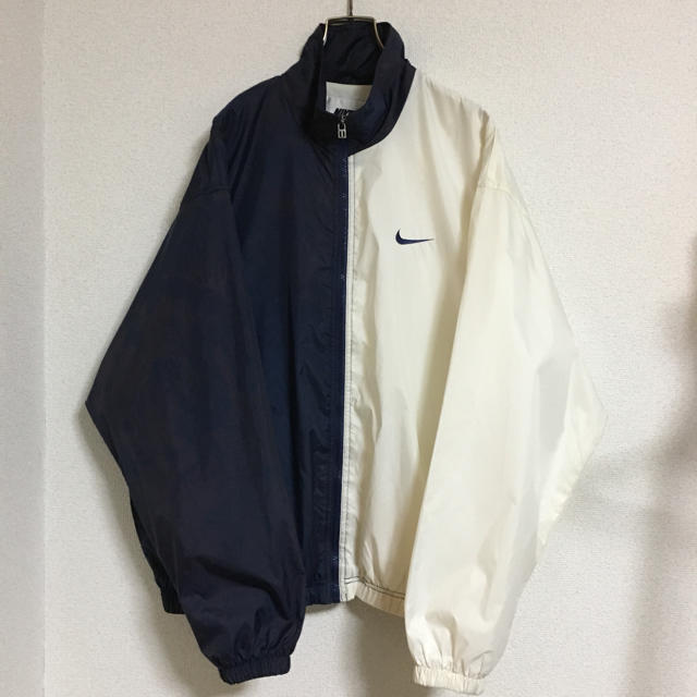 NIKE - 90s NIKE【ナイキ】バイカラーナイロンジャケット!ビンテージ