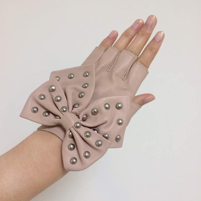 本革 手袋 ピンク レディースのファッション小物(手袋)の商品写真