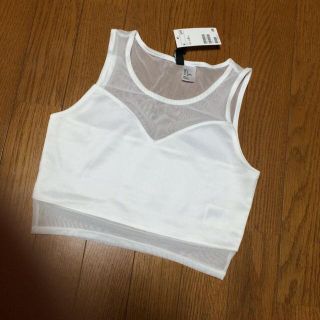 エイチアンドエム(H&M)のショートタンクトップ(カットソー(半袖/袖なし))