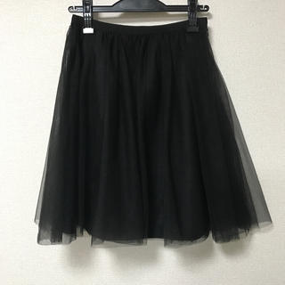 アナイ(ANAYI)のお値下げ♪アナイ☆ANAYI☆黒チュールスカート(ひざ丈スカート)