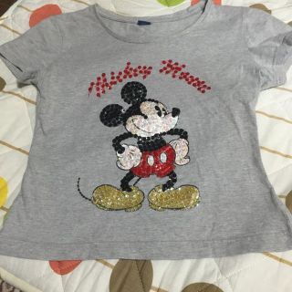 ディズニー(Disney)のミッキースパンコールＴシャツ(その他)