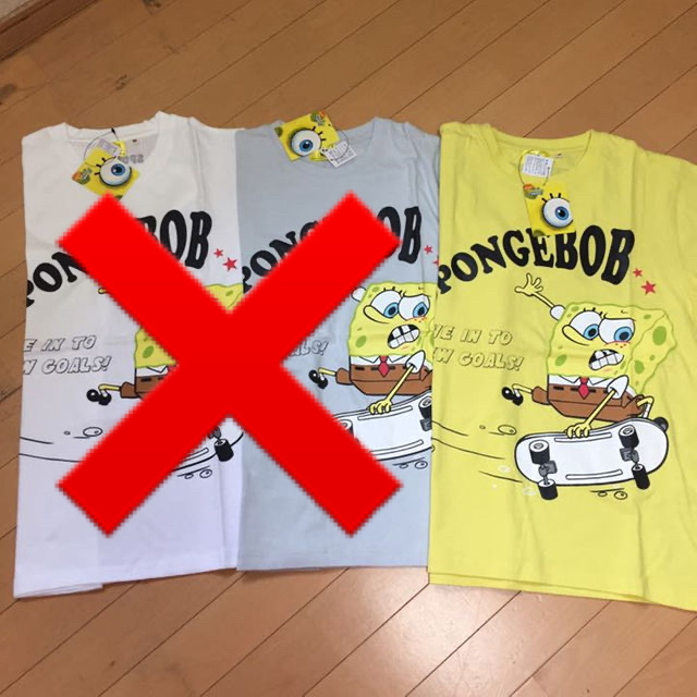 タグ付新品！スポンジボブＴシャツ各色各サイズ メンズのトップス(その他)の商品写真