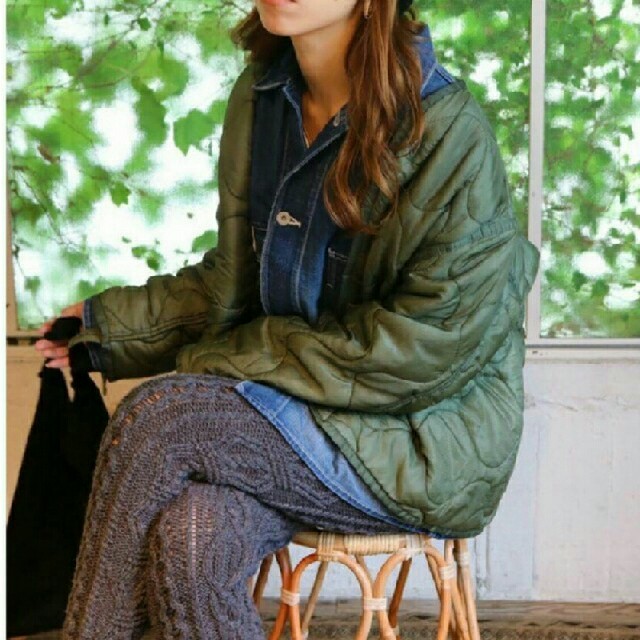 todayful♡Vintage Liner Jacket　カーキ