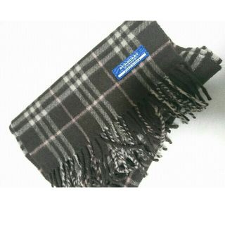 バーバリーブルーレーベル(BURBERRY BLUE LABEL)の【ゆか様専用】バーバリーのカシミアマフラー【美品】(マフラー/ショール)