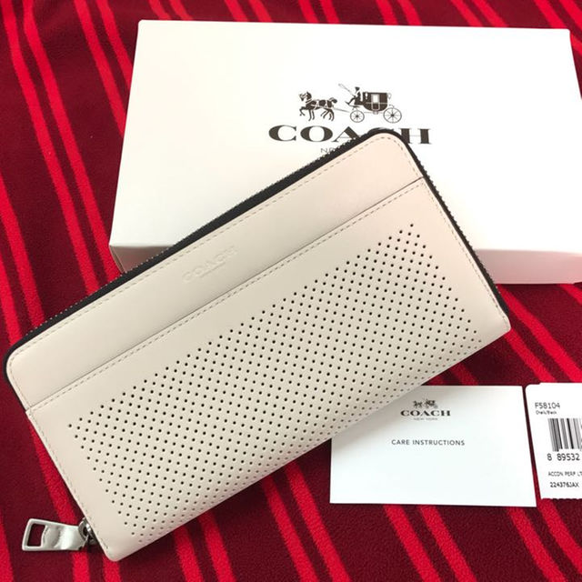 COACH(コーチ)の新品 COACH コーチ パーフォレイト パンチングレザー アコーディオン長財布 メンズのファッション小物(長財布)の商品写真