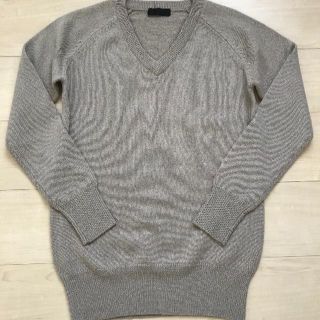 ビームス(BEAMS)のG.V.G.V ジーヴイジーヴイ V ネックニット ブラウン 美品(ニット/セーター)