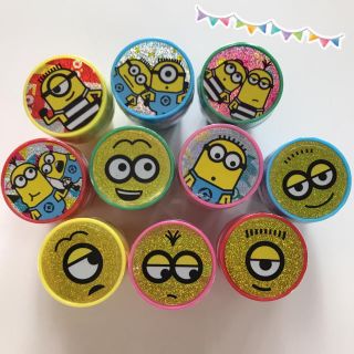 ミニオン(ミニオン)の全10種類セット♡新作 ミニオンスタンプセット(印鑑/スタンプ/朱肉)