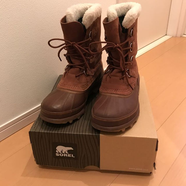 SOREL(ソレル)の美品 ソレル カリブー ブラウン 26cm 防寒 防水！おまけ付き メンズの靴/シューズ(ブーツ)の商品写真