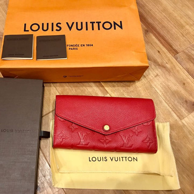 LOUIS VUITTON - ルイヴィトン ポルトフォイユ・サラ  M61181 赤 長財布