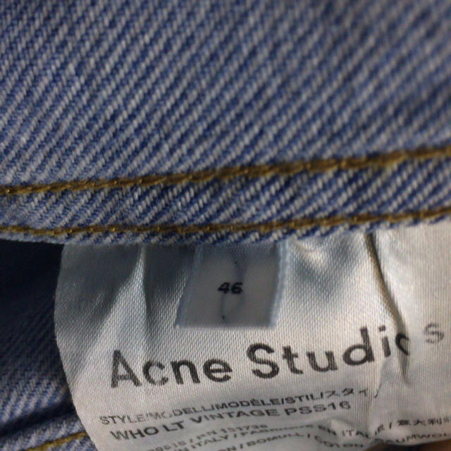 ACNE(アクネ)のエラシコさん専用 アクネ デニムジャケット 46 メンズのジャケット/アウター(Gジャン/デニムジャケット)の商品写真