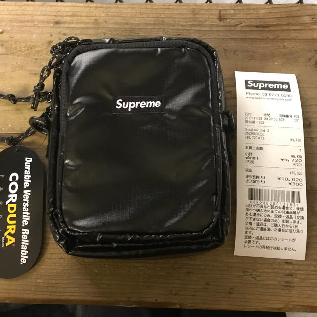 supreme shoulder bag black