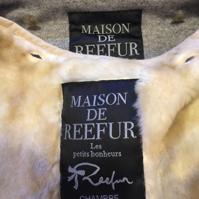 maison de reefur メルトン ダッフルコート エコファー ライナー - 2