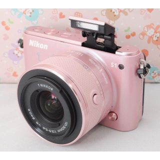 ニコン(Nikon)の可愛い人気のピンクカラー★NIKON S1 レンズキット(ミラーレス一眼)