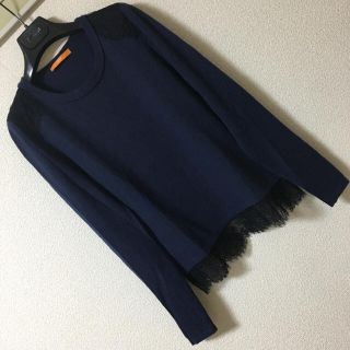 ヒューゴボス(HUGO BOSS)の◆良品◆ヒューゴボス◆ニット セーター レース カシミヤ混 クルーネック S(ニット/セーター)