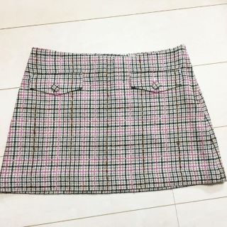 エイチアンドエム(H&M)の美品★H&M チェック柄 ミニスカート(ミニスカート)