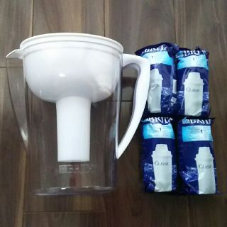 BRITA 浄水ポット カートリッジ4個付(浄水機)