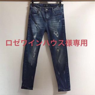 ザラ(ZARA)のザラ ZARA ダメージシガレットデニム サイズ34(デニム/ジーンズ)