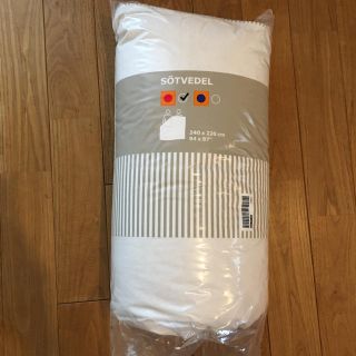 イケア(IKEA)のあろいま様専用！IKEA 羽毛掛け布団 240×220  定価11900円(布団)