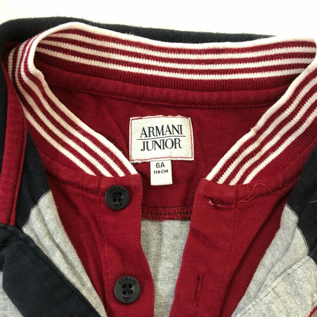 ARMANI JUNIOR(アルマーニ ジュニア)の専用 ARMANI JUNIOR 長袖ポロシャツ キッズ/ベビー/マタニティのキッズ服男の子用(90cm~)(Tシャツ/カットソー)の商品写真