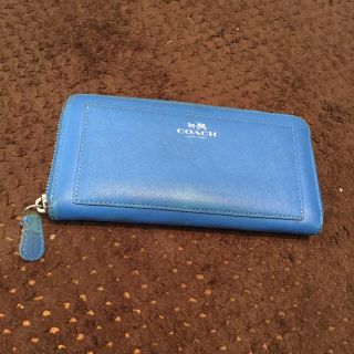 コーチ(COACH)のコーチ長財布ブルー中古(長財布)