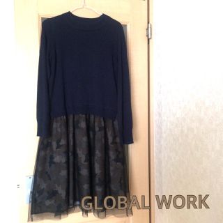 グローバルワーク(GLOBAL WORK)のglobal work ワンピース(ひざ丈ワンピース)