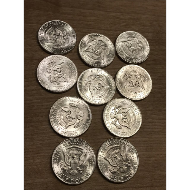 【タカ】ケネディハーフダラー銀貨1964年50枚セット