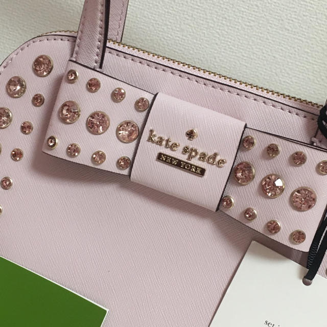 kate spade new york(ケイトスペードニューヨーク)のケイトスペード♡新品タグ付きビジューリボンハンドバッグ 2wayタイプ レディースのバッグ(ハンドバッグ)の商品写真