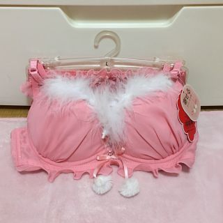 チュチュアンナ(tutuanna)のチュチュアンナ♡最新作ガーリーサンタブラセットD75ピンク(ブラ&ショーツセット)